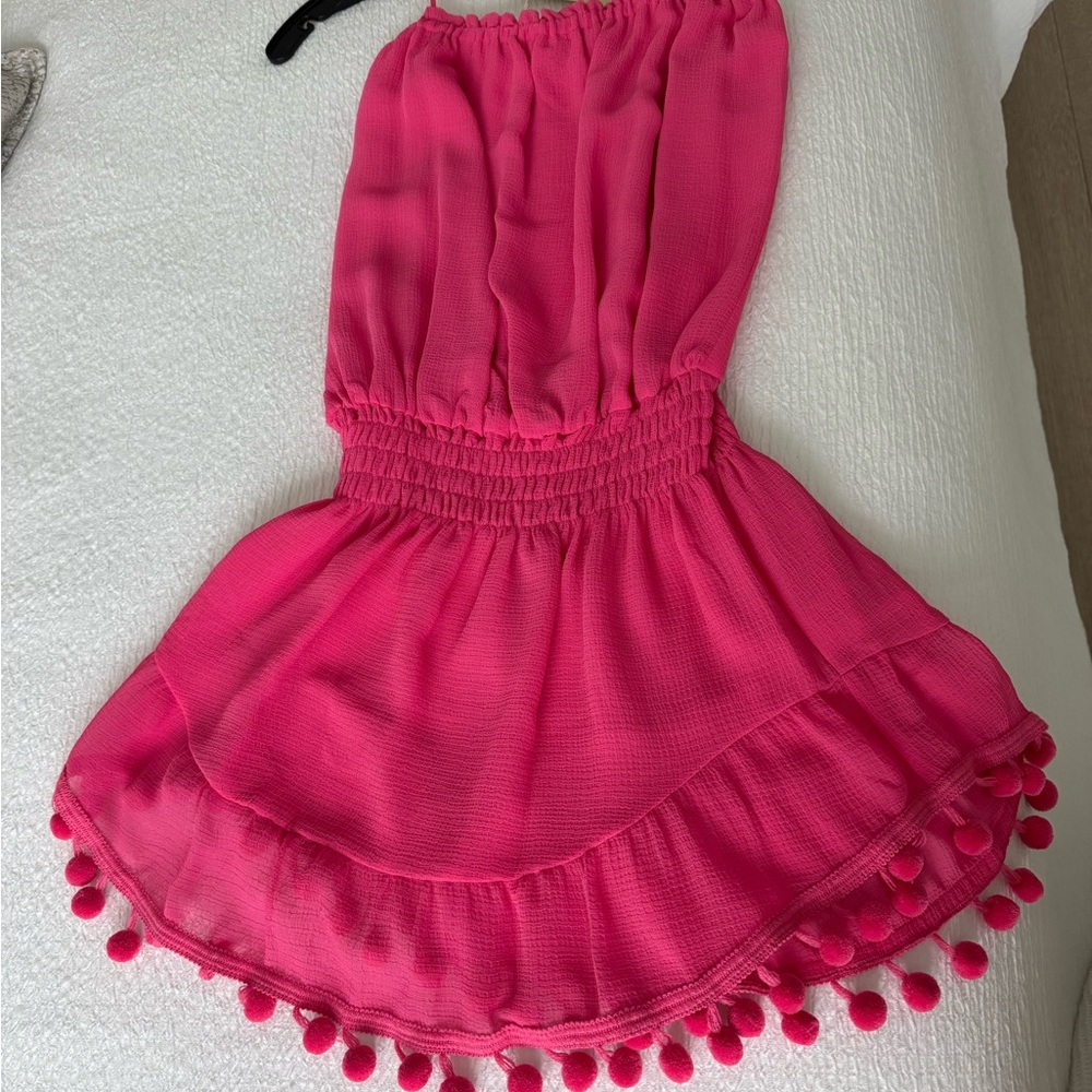 Ramy Brook Marcie Swim Coverup NWT, Small , Bright Pink